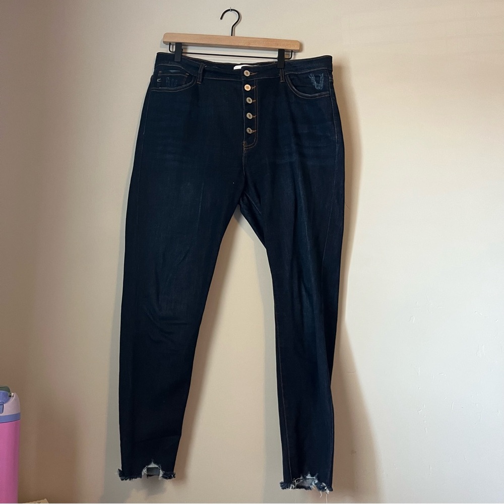 KanCan Women's High Rise Jeans - Dark Blue